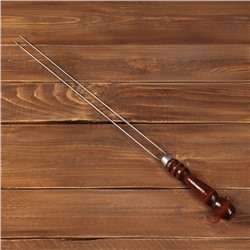 Шампур-спица для овощей с деревянной ручкой, рабочая длина - 40 см, толщина - 3 мм