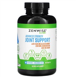 Zenwise Health, дополнительная сила для поддержки суставов, 180 таблеток