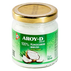 Кокосовое масло 100% Extra virgin Aroy-D, 180 мл