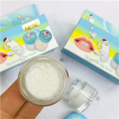 Маска и скраб для губ Karite Lip Scrub and Mask Fresh Milk