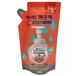 Детское пенное мыло для рук с ароматом персика Ai Kekute Lion, Корея, 200 мл Акция