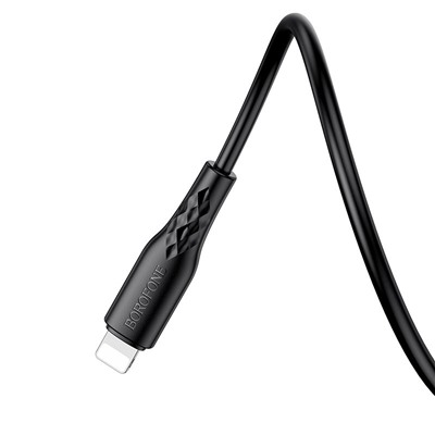 Кабель USB - Apple lightning Borofone BX48  100см 2,4A  (black)