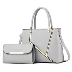 Набор сумок из 2 предметов, арт А113, цвет:серый