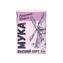 Мука "Сашина каша" пшеничная хлебопекарная Эндакси, 1 кг
