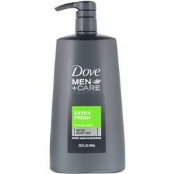 Dove, Men+Care, гель для лица и тела «Экстрасвежесть», 694 мл (23,5 жидк. унции)