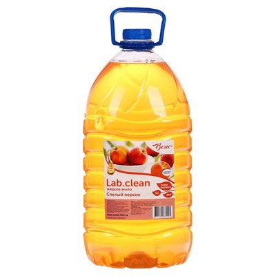 Жидкое мыло светло-оранжевое "Спелый персик", ПЭТ 5л