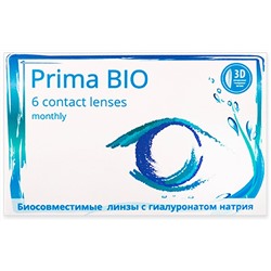OKVision Prima Bio (6 шт.) (биосовместимые линзы с гиалуроном натрия) 1 месяц