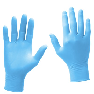 Перчатки нитриловые голубые ZP Universal Nitrile размер M, 100 шт. (50 пар)