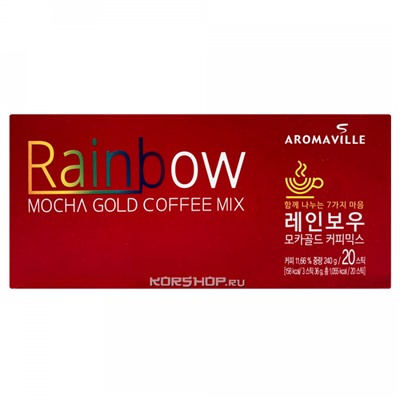 Кофе Мока Mocha Gold Coffee Mix Rainbow Aromaville, Корея, 240 г Акция