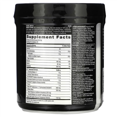 GNC, Beyond Raw, LIT AF, Clinical Strength Pre-Workout, Lemon Ice, 15.75 oz (446.4 g)