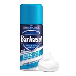 Пена для бритья Barbasol Pacific Rush(кофеин и ментол) (198г) USA