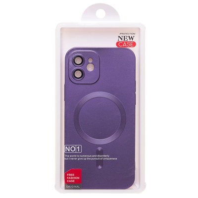 Чехол-накладка - SM020 Matte SafeMag для "Apple iPhone 12" (purple)