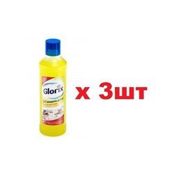 Glorix Средство для мытья пола 1л Лимонная энергия 3шт