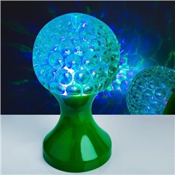 Световой прибор «Кубок» 10 см, свечение RGB, 220 В, зелёный