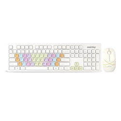 Беспроводной набор Smart Buy SBC-218346AG-W мембранная клавиатура+мышь (повр. уп.) (white)