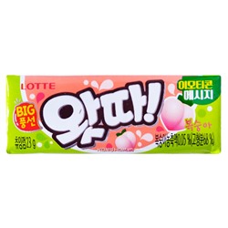 Жевательная резинка со вкусом персика Whatta Big Bubble Gum Lotte, Корея, 23 г Акция