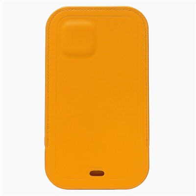 Чехол-конверт - SM001 кожаный SafeMag для "Apple iPhone 12 Pro Max" (повр. уп.) (golden orange)