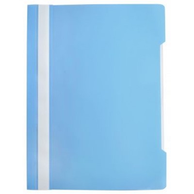 Скоросшиватель А4 пластиковый Pastel -PSLPAST/BLUE голубой (1481335) Бюрократ