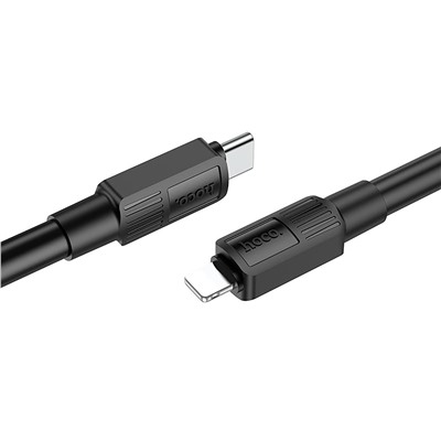 Кабель Type-C - Apple lightning Hoco X84 Solid PD (повр. уп.) 20W 100см 3A  (black)