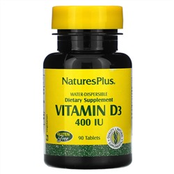 Nature's Plus, витамин D3, 400 МЕ, 90 таблеток