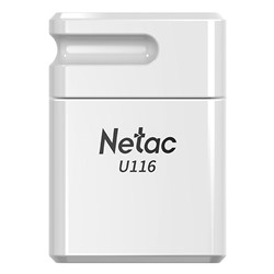 Флэш накопитель USB 16 Гб Netac U116 mini (white)