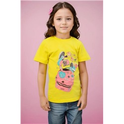 футболка детская с принтом 7447 (Желтый)