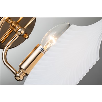 Настенный светильник Escada 2100/1A E14*40W Gold/White