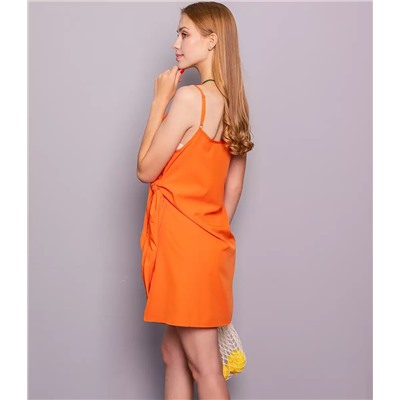Платье #КТ19 (2), оранжевый