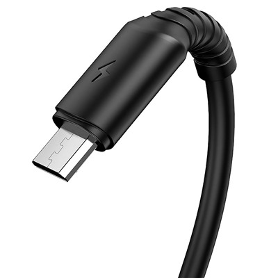 Кабель USB - micro USB Borofone BX47 Coolway  100см 2,4A  (black)