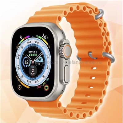 Смарт-часы GS8 Ultra 49 mm Series 8 Silver/Orange band (15)