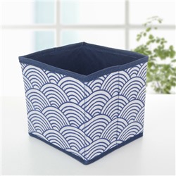 Короб стеллажный для хранения Доляна «Волна», 14×14×14 см, цвет синий