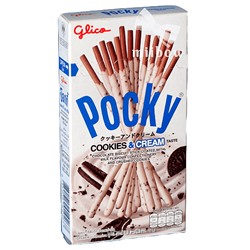 Шоколадные палочки Cookies and Cream Pocky Glico, Таиланд, 40 г Акция