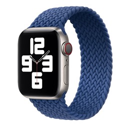 Ремешок ApW14 для "Apple Watch 42/44/45 mm" тканевый монобраслет L (blue)