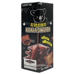 Печенье с начинкой со вкусом темного горького шоколада Koala's March Thai Lotte, Таиланд, 37 г Акция