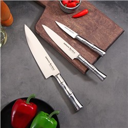 Набор ножей Samura BAMBOO, 3 шт, стальная рукоять