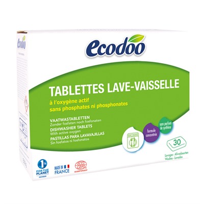 Таблетки для посудомоечных машин Ecodoo, 30 шт