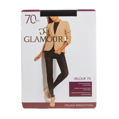 Колготки женские Glamour Velour 70 den 2 Cappuccino