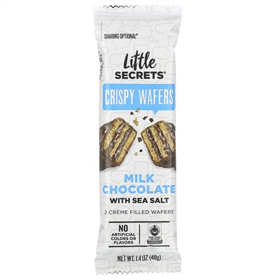 Little Secrets, Milk Chocolate Wafer, Sea Salt, 12 Pack, 1.4 oz (40 g) EA