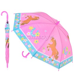 Зонт детский "Лошадка в цветах" в ассортименте (48,5 см)