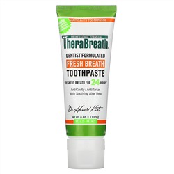 TheraBreath, Освежающая дыхание зубная паста, с мягким мятным вкусом, 4 унции (113,5 г)