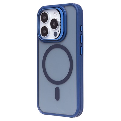 Чехол-накладка - SM026 SafeMag для "Apple iPhone 15 Pro" (dark blue) (232157)