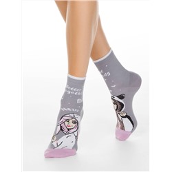 Носки женские CONTE Хлопковые носки HAPPY c рисунками &quot;Лучшие подружки&quot;