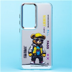 Чехол-накладка - PC092 для "Samsung Galaxy S24" (мишка) (transparent)