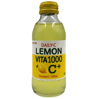 Напиток негазир. с витамином С с лимоном Daily-C Lotte, Корея, 140 мл Акция