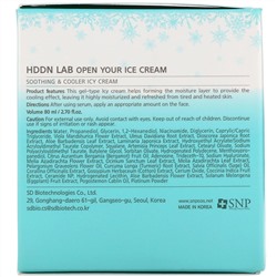 SNP, Hddn Lab Open Your Ice, крем с охлаждающим эффектом, 80 мл (2,70 жидк. унций)