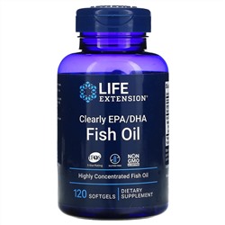 Life Extension, чистые ЭПК и ДГК из рыбьего жира, 120 мягких таблеток