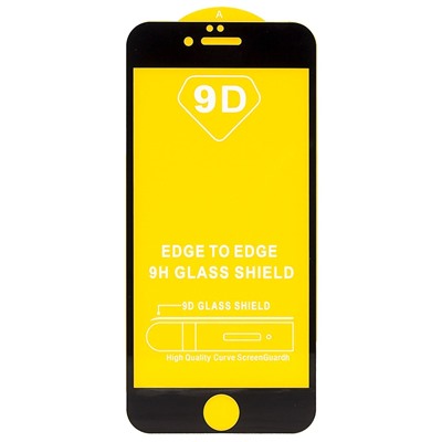 Защитное стекло Full Glue - 2,5D для "Apple iPhone 6/iPhone 6S" (тех.уп.) (20) (black)