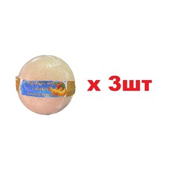 Бурлящий шар с пенкой Сочный персик 125гр 3шт