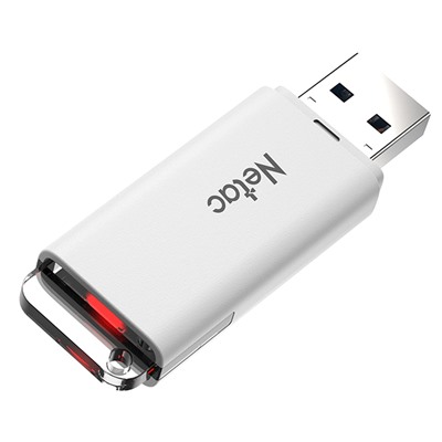 Флэш накопитель USB 32 Гб Netac U185 с LED индикатором 3.0 (white)