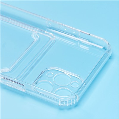 Чехол-накладка - SC276 с картхолдером для "Apple iPhone 11 Pro" (transparent)